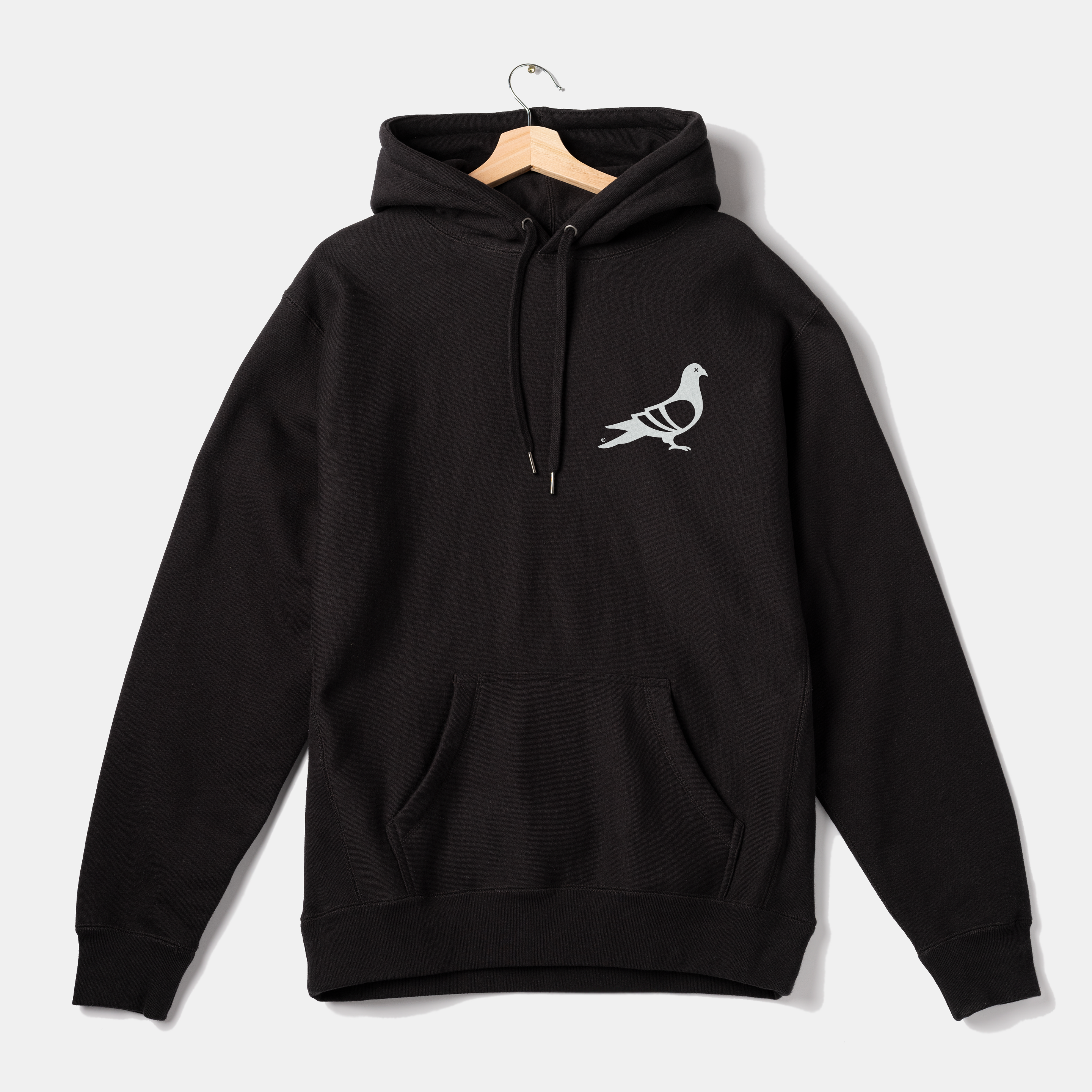 Premium Black Script Hoodie