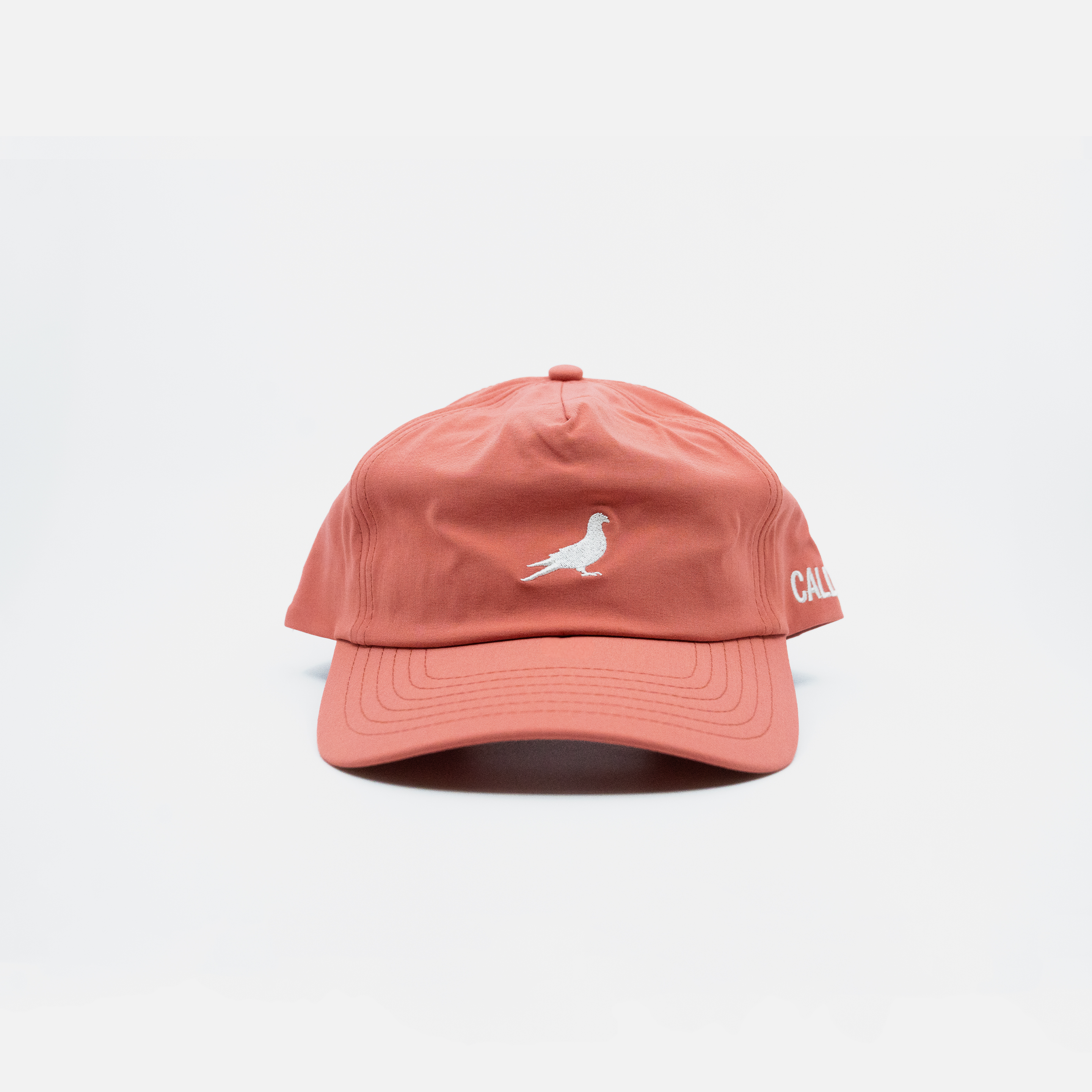 Embroidered Pigeon Hat - Salmon