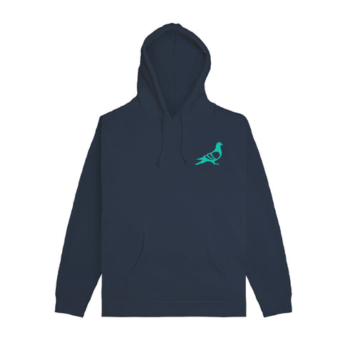 Premium Navy Script Hoodie