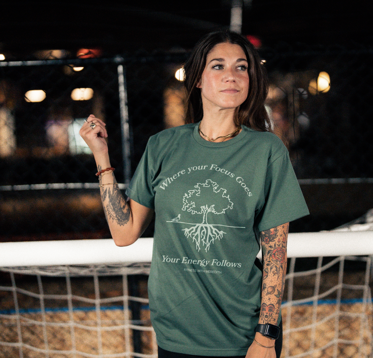 Calle x Fitness with Meredith Tee