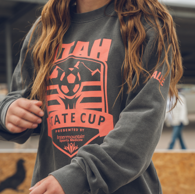 UYSA State Cup Crewneck - Charcoal - Pickup