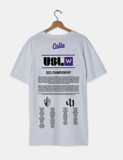 Limited Edition "Official" USL W Championship Shirt feat. NC Courage v UT United.