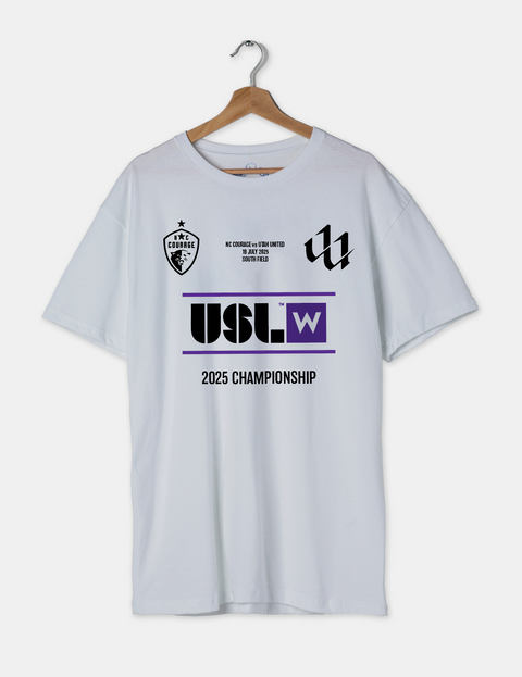 Limited Edition "Official" USL W Championship Shirt feat. NC Courage v UT United.