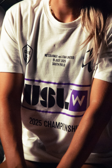 Limited Edition "Official" USL W Championship Shirt feat. NC Courage v UT United.