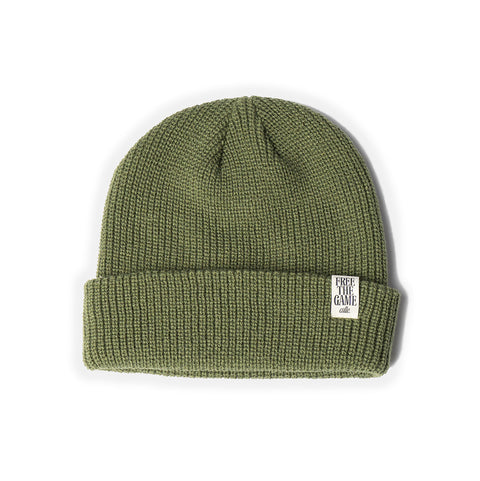Free the Game Beanie - Olive