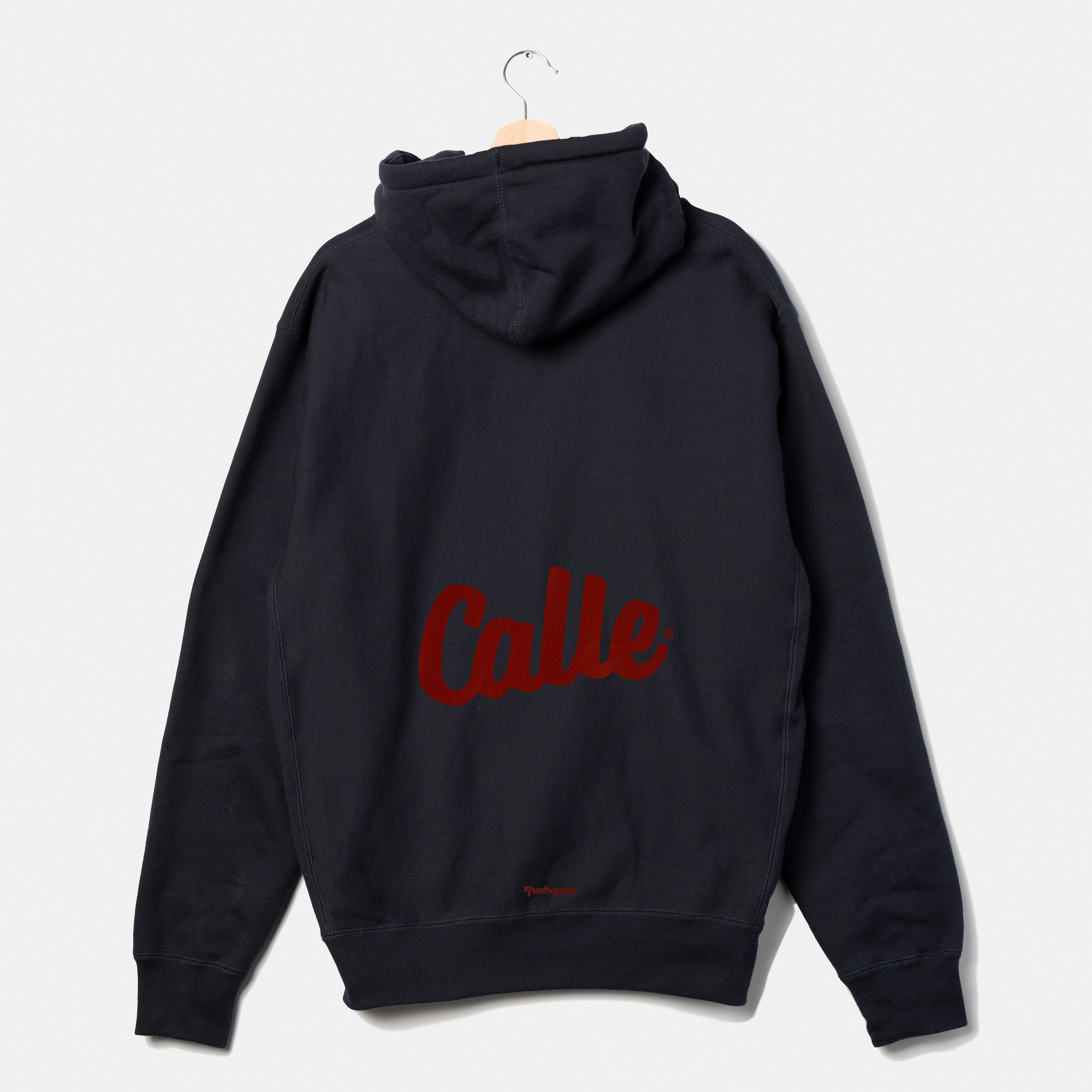 Navy Script Hoodie