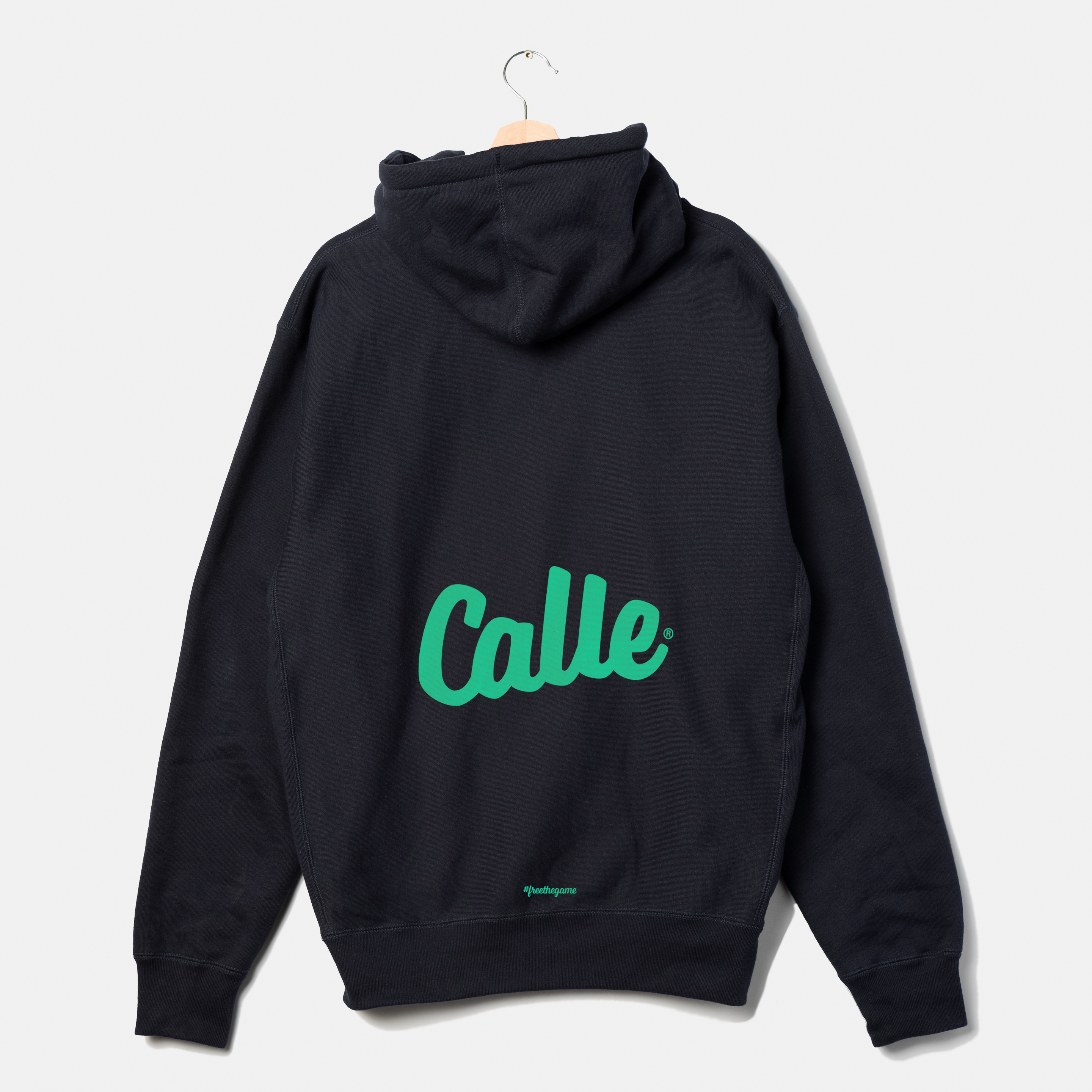 Navy Script Hoodie