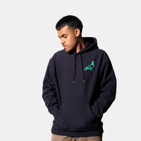 Premium Navy Script Hoodie