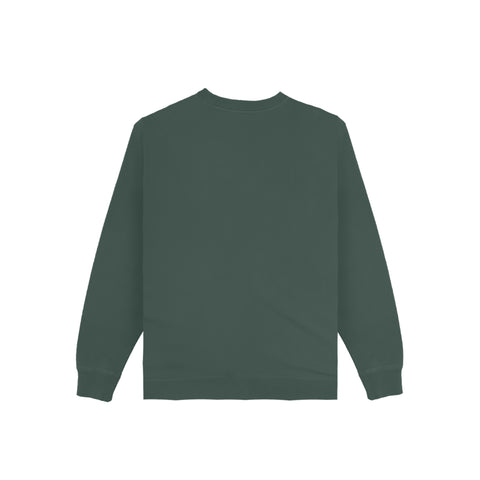 Faded Embroidered Calle Crew - Green