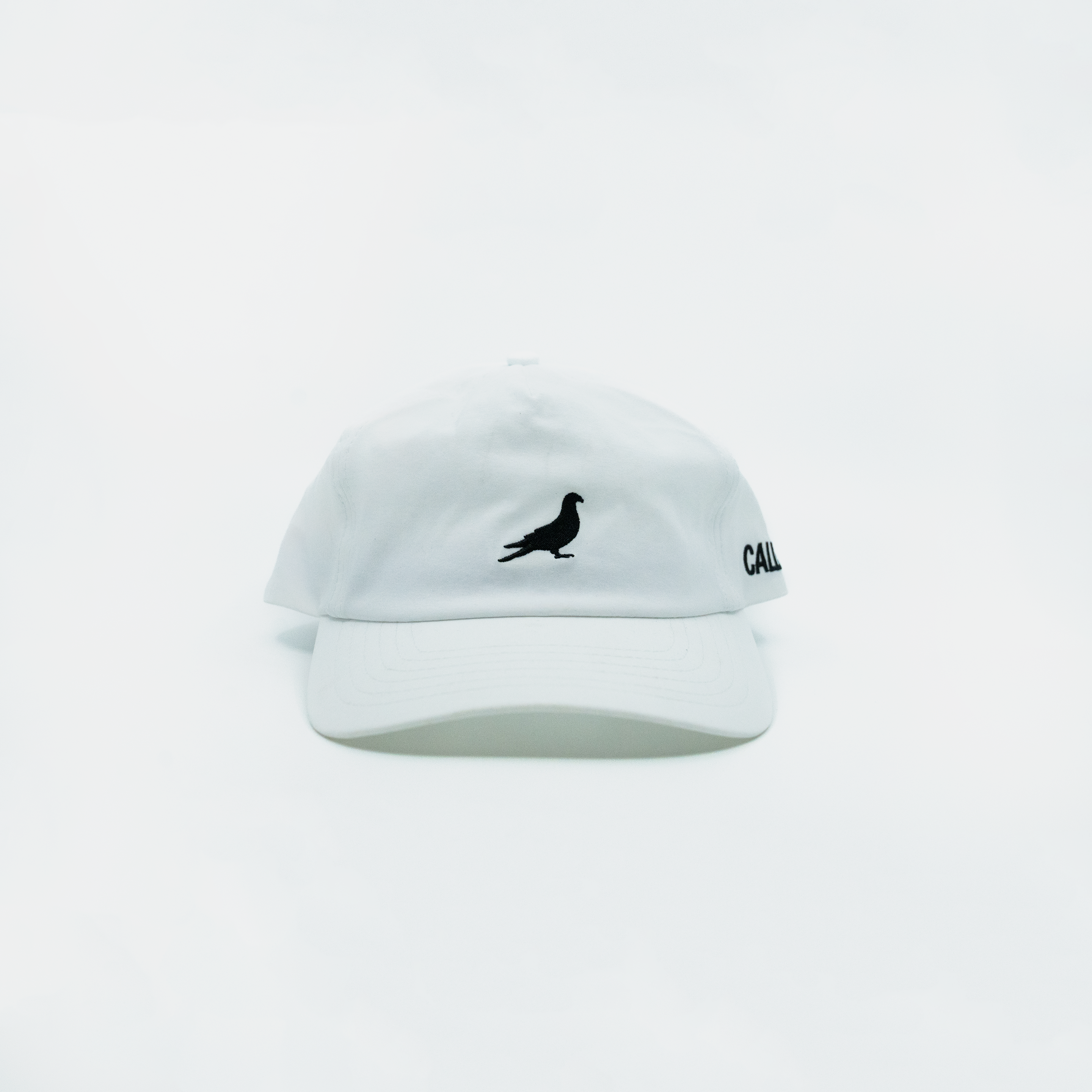 Embroidered Pigeon Hat - White