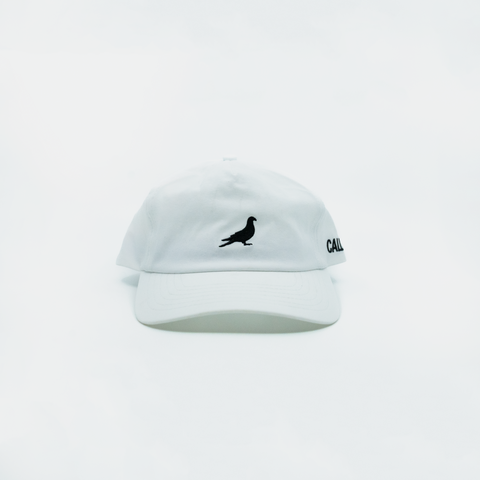 Embroidered Pigeon Hat - White