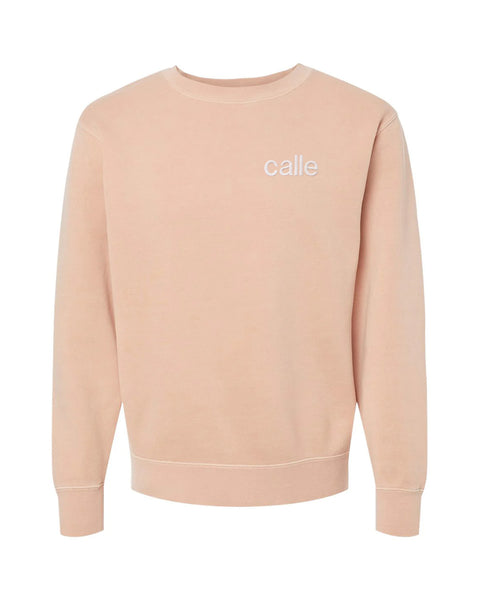 Embroidered Calle Crewneck (Pink)