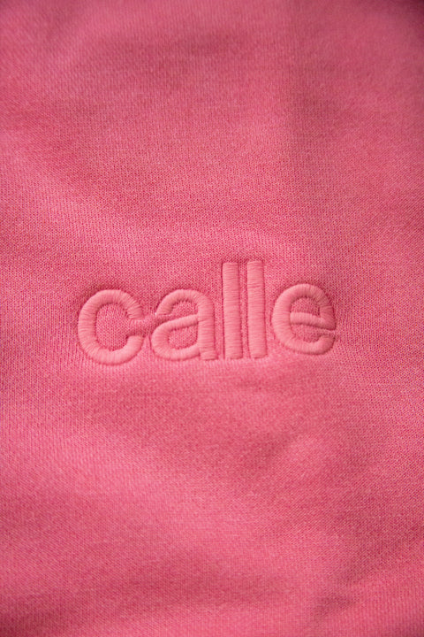 Embroidered Calle Crewneck (Pink)