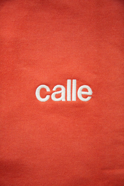 Embroidered Calle Crewneck (Orange)