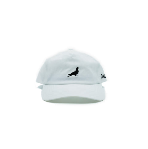 Embroidered Pigeon Hat - White