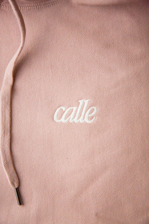 Premium Embroidered Calle Hoodie - Rose
