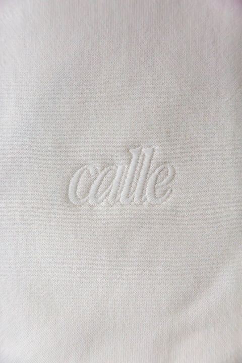 Calle Embroidered Hoodie - Natural Calle