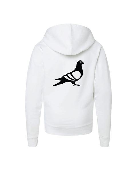 Premium White Youth 'Clasico' Hoodie